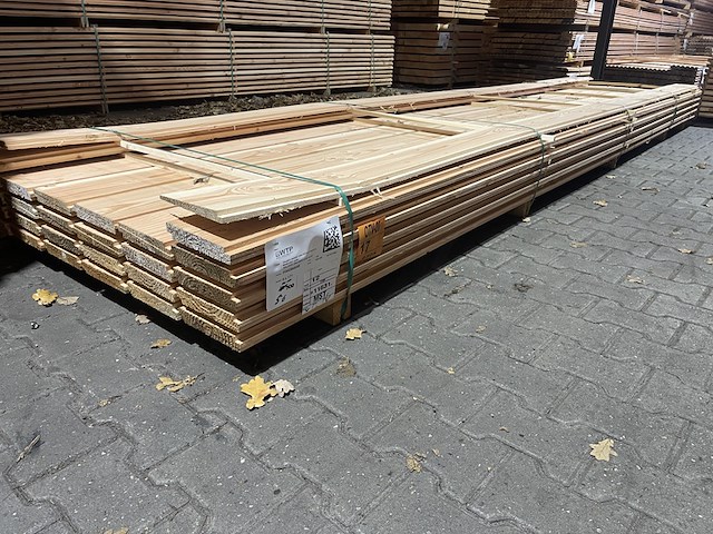 Ca. 56x douglas zweeds rabat, 21x190mm, lengte 500cm - afbeelding 4 van  4
