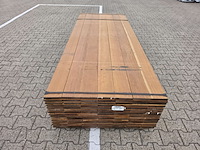 Ca. 56x guyana ipé planken geschaafd, 21x140mm, lengte 370cm - afbeelding 1 van  4