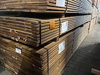 Ca. 56x guyana ipé planken geschaafd, 21x140mm, lengte 370cm - afbeelding 4 van  4