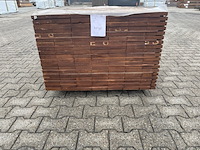 Ca. 56x guyana ipé planken geschaafd, 25x140mm, lengte 310cm - afbeelding 2 van  4