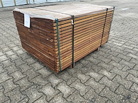 Ca. 56x guyana ipé planken geschaafd, 25x140mm, lengte 310cm - afbeelding 3 van  4