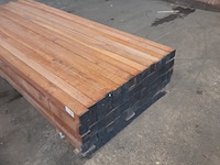 Ca. 56x hardhouten paal, 6,8 x 6,8 x 250 cm - afbeelding 1 van  5