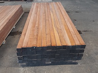 Ca. 56x hardhouten paal, 6,8 x 6,8 x 250 cm - afbeelding 2 van  5