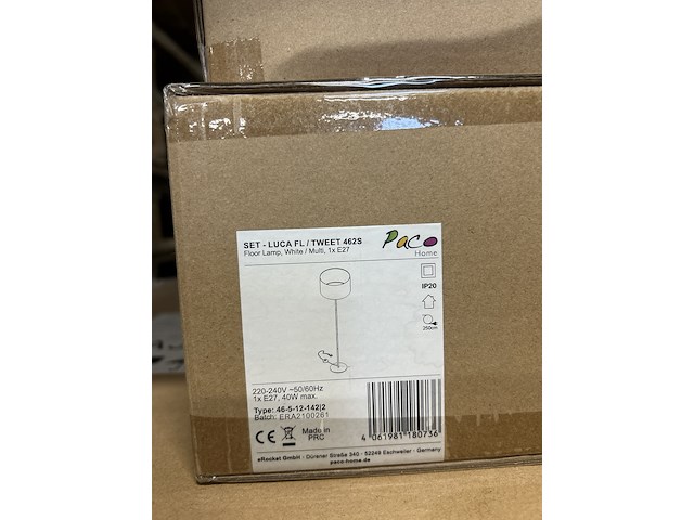 Ca. 56x vloerlamp paco home – verkrijgbaar op bol.com en amazon - afbeelding 3 van  4