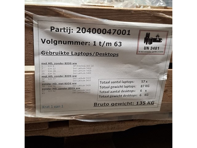 Ca. 57x laptop, dell, o.a. latitude 5410 - afbeelding 6 van  14