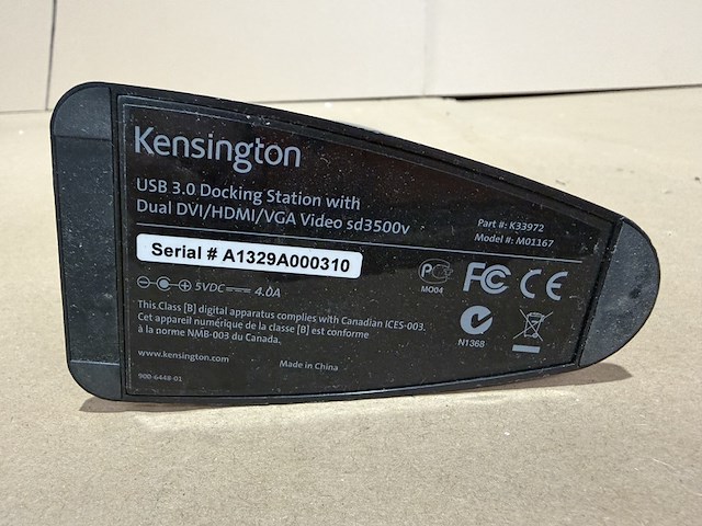 Ca. 58x dockingstation, kensington, sd3500v usb 3.0 - afbeelding 4 van  4