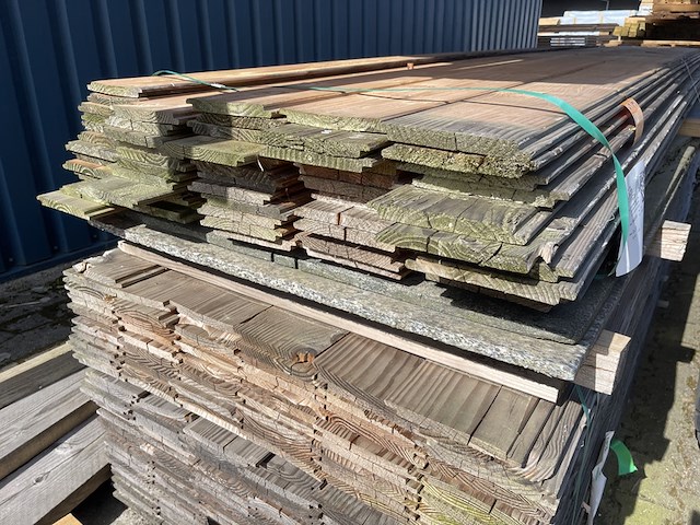 Ca. 59x douglas wisselsponning/halfhoutsrabat, 18x190mm, lengte 400cm - afbeelding 3 van  3