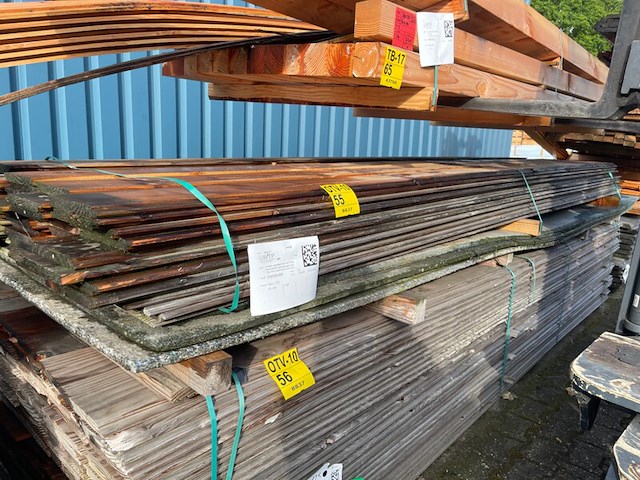 Ca. 59x douglas wisselsponning/halfhoutsrabat, 18x190mm, lengte 400cm - afbeelding 2 van  3