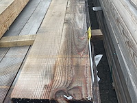 Ca. 5x douglas balken fijnbezaagd, 120x120mm, lengte 500cm - afbeelding 1 van  3