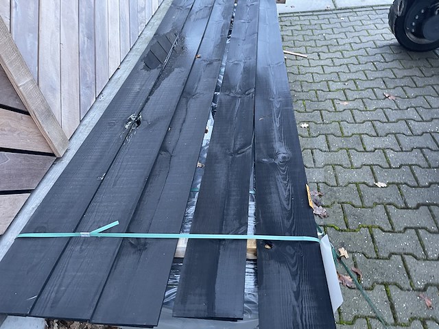 Ca. 5x grenen zweeds rabat, 21x190mm, lengte 400cm - afbeelding 1 van  3