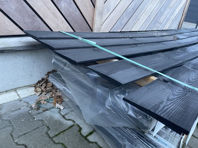 Ca. 5x grenen zweeds rabat, 21x190mm, lengte 400cm - afbeelding 3 van  3