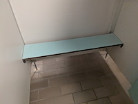 Ca. 6 meter dubbelzijdige kleedruimte-module — 12x kleedkamer - afbeelding 3 van  12