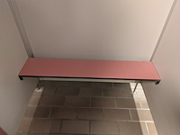 Ca. 6 meter dubbelzijdige kleedruimte-module — 12x kleedkamer - afbeelding 10 van  12