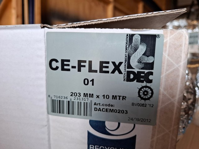 Ca. 60 doos flexibel luchtkanaal dec , ce-flex 203mmx x 10 meter - afbeelding 3 van  3