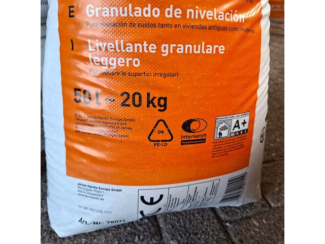Ca. 60 za k a 20 kilo droge egalisatiekorrel fermacell - afbeelding 4 van  5