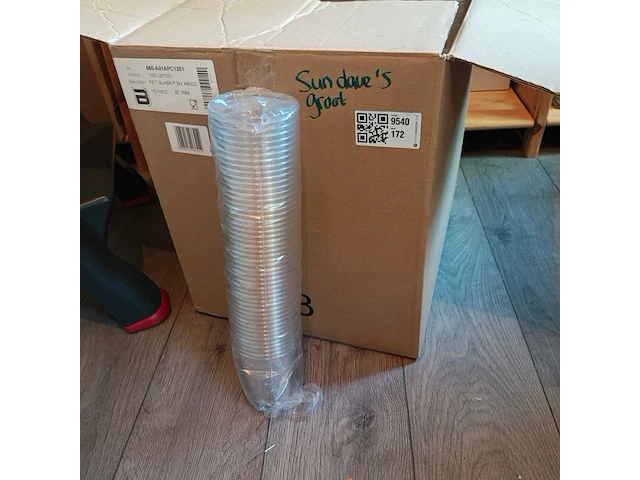 Ca. 600x grote drinkbekers plastic - afbeelding 1 van  2