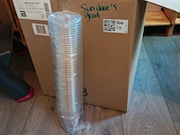 Ca. 600x grote drinkbekers plastic