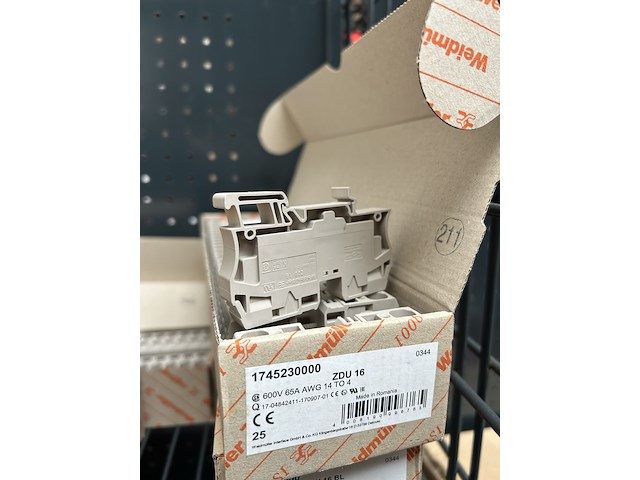 Ca. 600x installatiemateriaal w.o. scheidingsrijgklem, weidmüller, 2147483647 - afbeelding 6 van  9