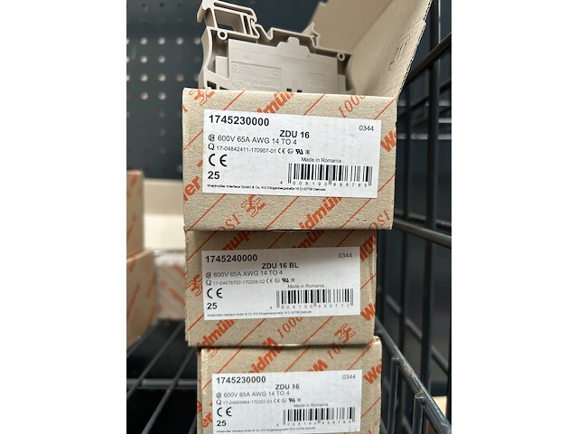 Ca. 600x installatiemateriaal w.o. scheidingsrijgklem, weidmüller, 2147483647 - afbeelding 7 van  9