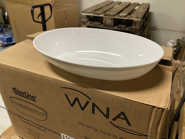 Ca. 600x luxe serveerschalen, wit - afbeelding 2 van  4