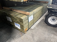Ca. 600x vuren latten geschaafd geïmpregneerd, 21x36mm, lengte 390cm - afbeelding 2 van  3