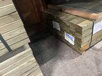 Ca. 600x vuren latten geschaafd geïmpregneerd, 21x36mm, lengte 390cm - afbeelding 3 van  3