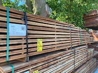 Ca. 60x angelim pedra beschoeiingsplanken, 20x100mm, lengte 32/400cm 24/450cm, 4/500cm - afbeelding 2 van  3