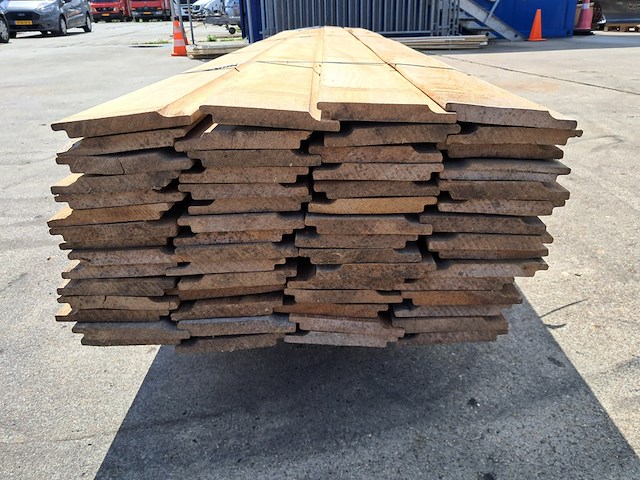 Ca. 60x bankirai hard hout, rabat, old stock - afbeelding 3 van  4