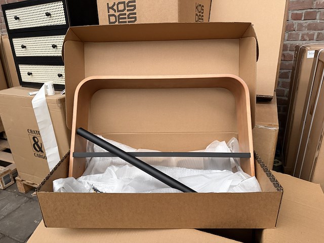 Ca. 60x design kledingrek, kapstok ca. 60x35x11 kos design, dark - afbeelding 3 van  6