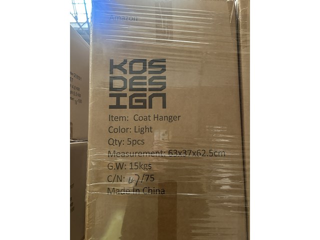 Ca. 60x design kledingrek, kapstok ca. 60x35x11, kos design - afbeelding 4 van  4