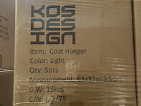 Ca. 60x design kledingrek, kapstok ca. 60x35x11, kos design - afbeelding 4 van  4