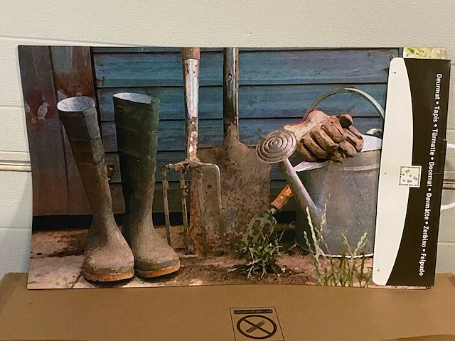 Ca. 60x deurmat tuingereedschap, 75 cm x 45 cm - afbeelding 3 van  4