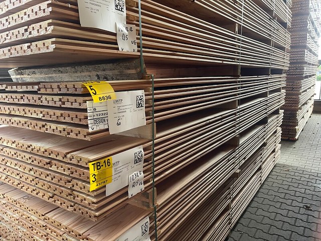 Ca. 60x douglas design- triple- deens profiel, 18x142mm, lengte 400cm - afbeelding 4 van  4