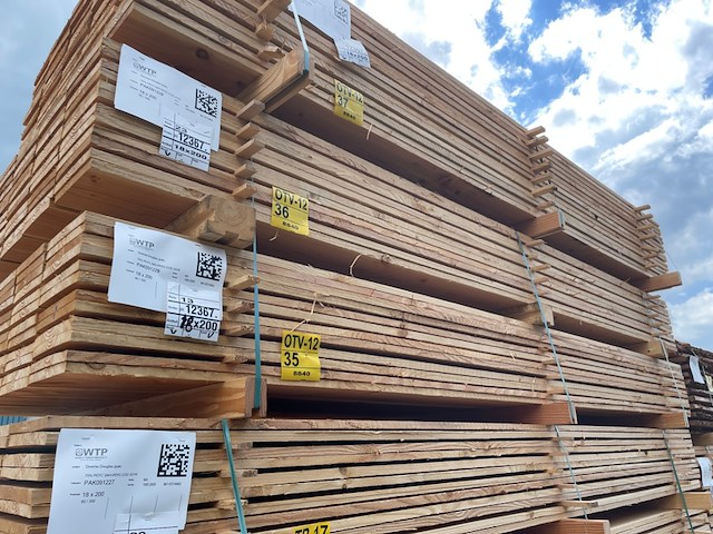 Ca. 60x douglas planken fijnbezaagd, 18x200mm, lengte 300cm - afbeelding 4 van  4