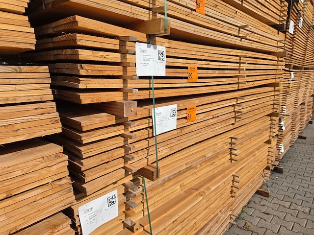 Ca. 60x douglas planken fijnbezaagd, 18x200mm, lengte 300cm - afbeelding 4 van  4