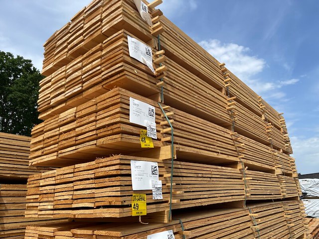 Ca. 60x douglas planken fijnbezaagd, 18x200mm, lengte 400cm - afbeelding 4 van  4