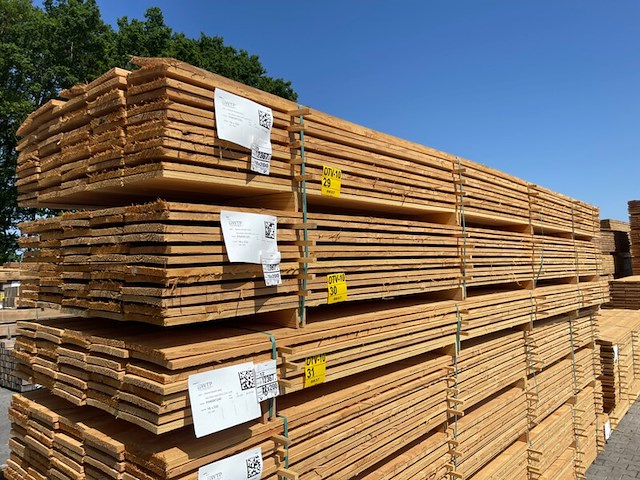 Ca. 60x douglas planken fijnbezaagd, 18x200mm, lengte 500cm - afbeelding 4 van  4