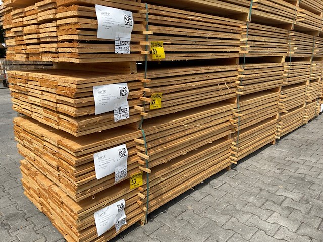 Ca. 60x douglas planken fijnbezaagd, 18x200mm, lengte 500cm - afbeelding 4 van  4