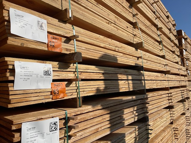 Ca. 60x douglas planken fijnbezaagd, 18x200mm, lengte 500cm - afbeelding 4 van  4