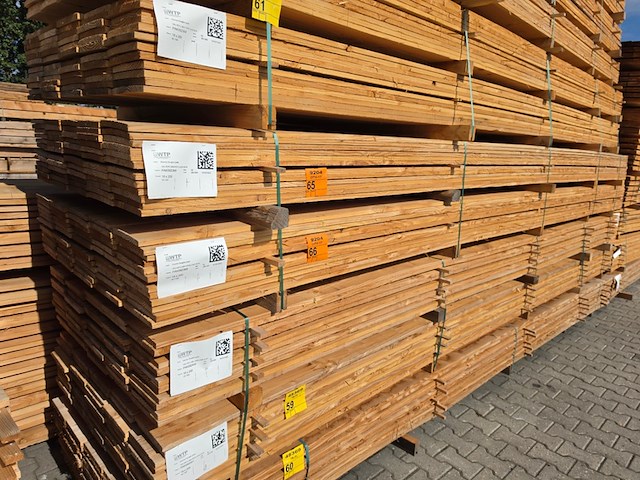 Ca. 60x douglas planken fijnbezaagd, 18x200mm, lengte 500cm - afbeelding 4 van  4