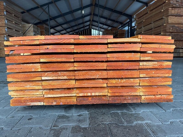 Ca. 60x douglas planken fijnbezaagd, 18x200mm, lengte 500cm - afbeelding 3 van  4