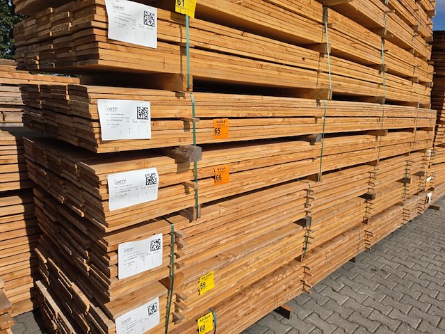 Ca. 60x douglas planken fijnbezaagd, 18x200mm, lengte 500cm - afbeelding 4 van  4