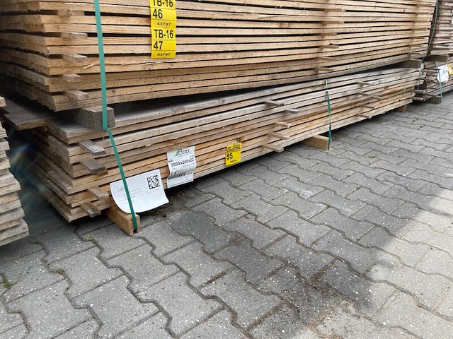Ca. 60x douglas planken fijnbezaagd, 22x200mm, lengte 300cm - afbeelding 4 van  4