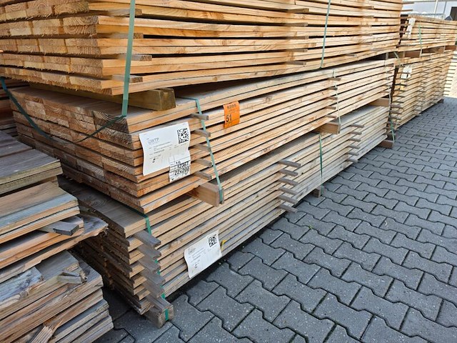 Ca. 60x douglas planken fijnbezaagd, 22x200mm, lengte 300cm - afbeelding 4 van  4