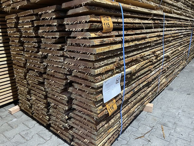 Ca. 60x douglas schaaldelen (onbekantrecht), 22x200-250mm, 500cm - afbeelding 4 van  4