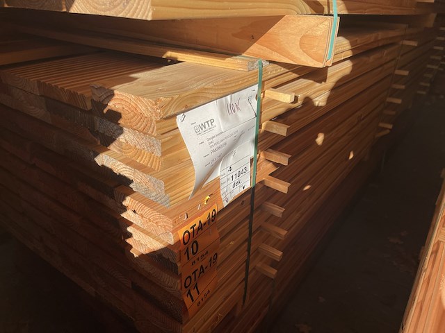 Ca. 60x douglas vlonderplanken, 25x140mm, lengte 400cm - afbeelding 4 van  4