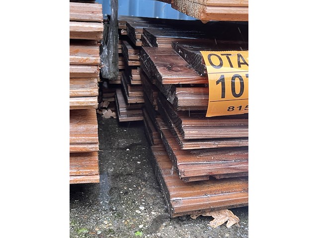 Ca. 60x douglas wisselsponning, 18x145mm, lengte 400cm - afbeelding 3 van  3
