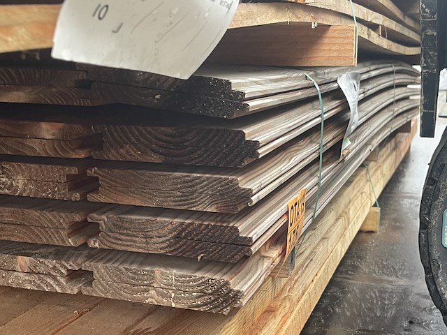 Ca. 60x douglas wisselsponning, 18x190mm, lengte 300cm - afbeelding 2 van  3