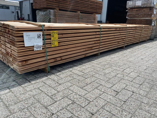 Ca. 60x douglas wisselsponning/halfhoutsrabat, 18x190mm, lengte 500cm - afbeelding 4 van  4