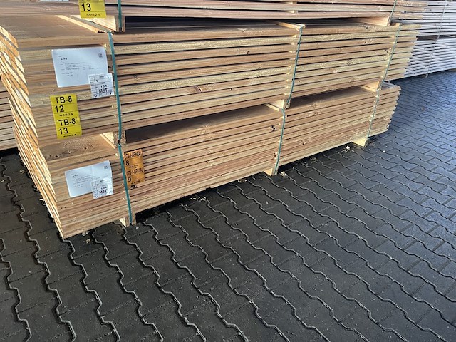 Ca. 60x douglas zweeds rabat, 21x190mm, lengte 300cm - afbeelding 4 van  4